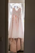 Blush, off-shoulder, trouwjurk, Kleding | Dames, Trouwkleding en Trouwaccessoires, Ophalen, Zo goed als nieuw, Roze, Trouwjurk