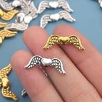 20x gevleugelde hartjes metaal mix (20x8mm), Ophalen, Nieuw, Kraal