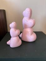 2 leuke roze aardewerk paashaas vazen NIEUW, Diversen, Ophalen of Verzenden, Nieuw