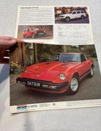 Datsun 280 ZX Brochure 1980 Nissan Cherry Sunny Stanza Laure, Ophalen of Verzenden