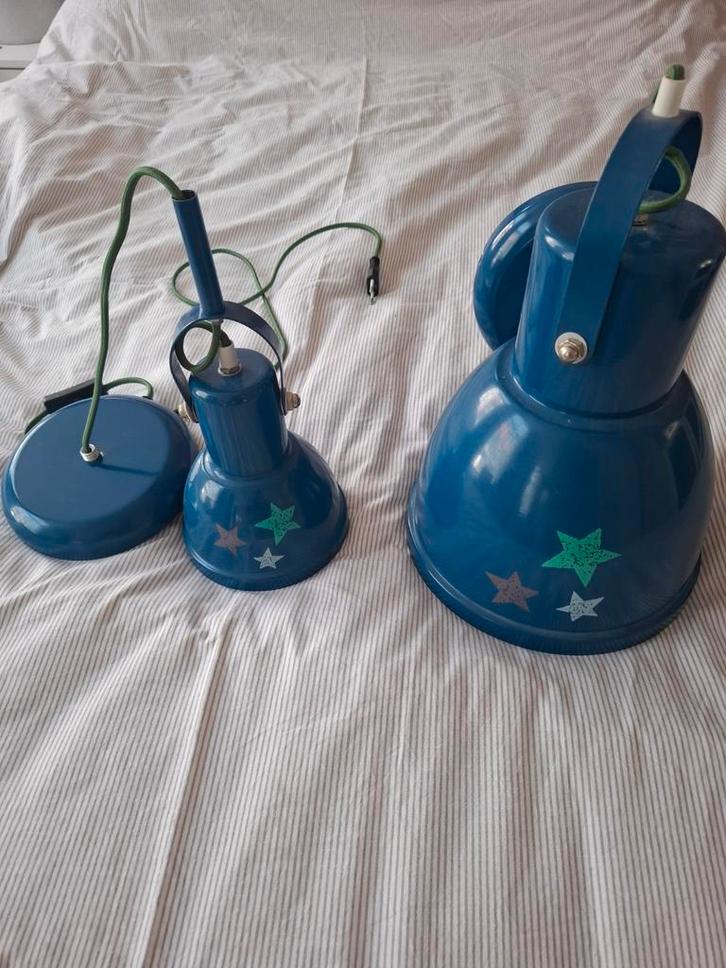 Blauwe Lampen met Sterren - Jongenskamer, Kinderen en Baby's, Kinderkamer | Overige Meubels, Overige typen, Ophalen of Verzenden
