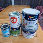 Restjes muurverf en zijdeglans kleuren, Doe-het-zelf en Verbouw, Verf, Beits en Lak, Minder dan 5 liter, Ophalen, Overige kleuren