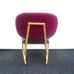 Moroso Klara Schommelstoel | Design Fauteuil | Roze / Bruin, Hout, Gebruikt, 75 tot 100 cm, Ophalen of Verzenden