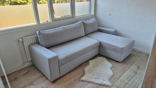 Slaapbank Vilasund IKEA licht grijs ZEER MOOI, Huis en Inrichting, Slaapkamer | Slaapbanken, Zo goed als nieuw, 140 cm, 200 cm