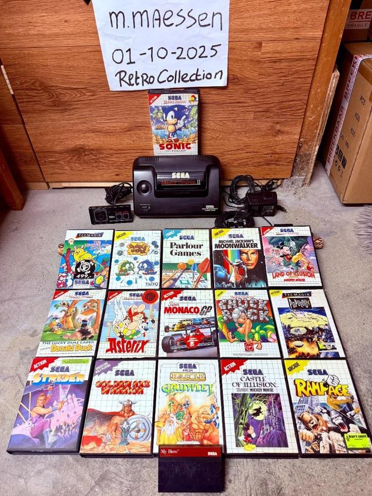 Retro Games Bundel 4: SEGA Master System, Spelcomputers en Games, Games | Sega, Zo goed als nieuw, Master System, 1 speler, Vanaf 7 jaar