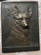 Bronzen herdershond van Thierer, Antiek en Kunst, Ophalen of Verzenden