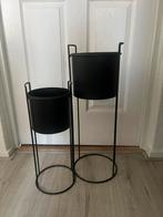 Bloempotten op standaard, Tuin en Terras, Bloembakken en Plantenbakken, Ophalen, Gebruikt, Rond, Binnen