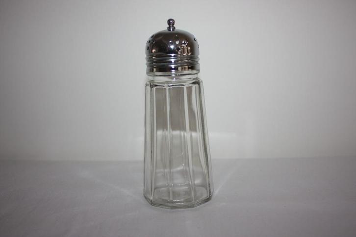 Engelse glazen suiker- poedersuikerstrooier, Antiek en Kunst, Antiek | Servies los, Ophalen of Verzenden