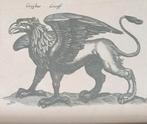 Leuke oude prent met vogel figuren 20e eeuw, Verzenden, 1960 tot 1980, Gebruikt