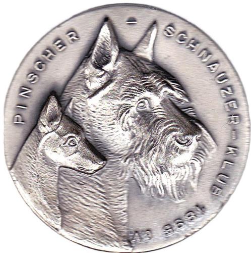 PINSCHER - SCHNAUZER - KLUB 1895, Postzegels en Munten, Penningen en Medailles, Overige materialen, Verzenden
