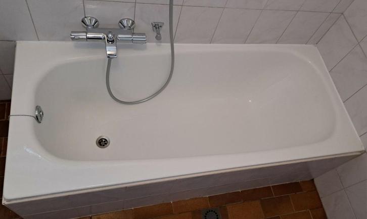 Ligbad emaille 70 x 160, Huis en Inrichting, Badkamer | Complete badkamers, Gebruikt, Met bad, Ophalen