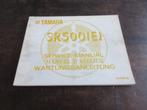 Yamaha SR500 SR500E werkplaatshandboek service manual, Ophalen of Verzenden, Yamaha