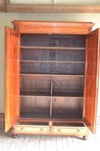 Prachtige strakke antieke mahonie houten kast., Antiek en Kunst, Verzenden