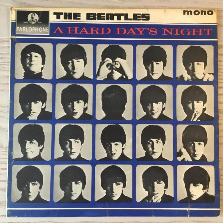 The Beatles/ A hard day’s night.   mono, Cd's en Dvd's, Vinyl | Pop, Gebruikt, 1960 tot 1980, 12 inch, Ophalen of Verzenden