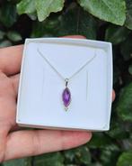 Amethist Ketting - Echt Zilver, Paars, Info@lavicollection.com, Nieuw, Met edelsteen