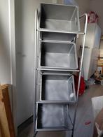 Aluminium opbergrek met 4 curver kratten, Huis en Inrichting, Ophalen of Verzenden, Nieuw