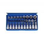 Bitset, Torx Bit En Dopset 3/8 34 Delig, Ophalen of Verzenden, Nieuw