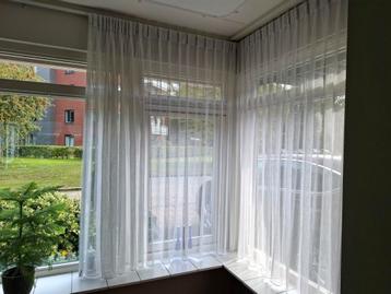 Mooie vitrages offwhite (9 stuks) beschikbaar voor biedingen