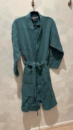 Badrock wafel badjas - maat L (valt kleiner) - Petrol kleur, Kleding | Dames, Ophalen of Verzenden, Zo goed als nieuw, Blauw, Overige typen
