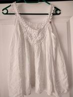 Wit Hippie Topje - Maat XS, Kleding | Dames, Tops, Wit, Ophalen of Verzenden, Zo goed als nieuw, Zonder mouw