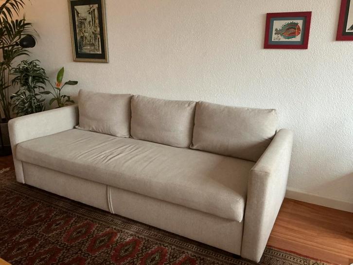 3 zitsslaapbank (IKEA Fritheten), Huis en Inrichting, Slaapkamer | Slaapbanken, Gebruikt, Overige maten, 190 cm of minder, Tweepersoons