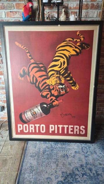 Vintage Porto Pitters Poster in Lijst  106x138 cm beschikbaar voor biedingen
