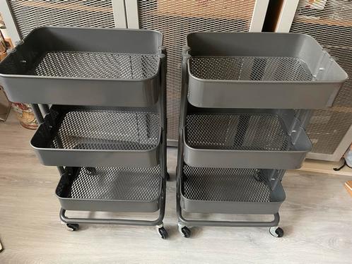 IKEA RÅSKOG Rolwagen - 2 stuks, Huis en Inrichting, Overige Huis en Inrichting, Gebruikt, Ophalen