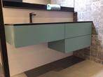 Luca Wastafelmeubel Turquoise Mat met Composiet Top, Ophalen, Nieuw