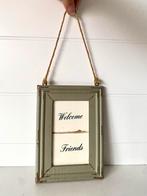 Rivièra Maison Welcome Friends Decoratie, Huis en Inrichting, Woonaccessoires | Wanddecoraties, Ophalen of Verzenden, Gebruikt