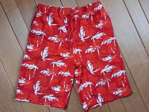 HEMA zwemshort rood hawaiprint maat M, Kleding | Heren, Badmode en Zwemkleding, Zwemshort, Maat 48/50 (M), Rood, Verzenden