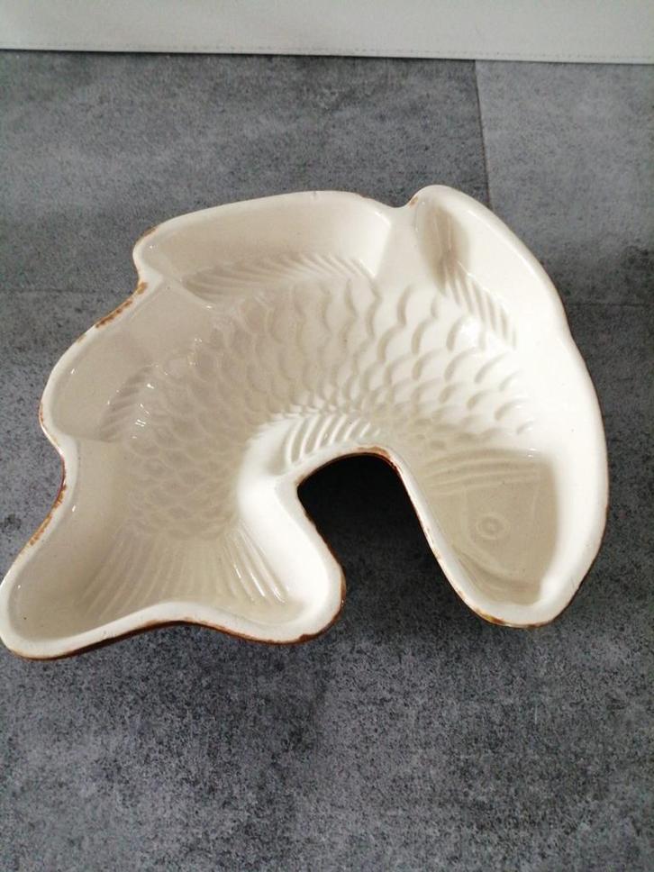 Vintage Vis Patévorm patevorm pate vorm paté, Antiek en Kunst, Antiek | Schalen, Ophalen of Verzenden