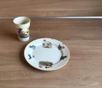Kinderbord en beker Société Céramique Maestricht, Antiek en Kunst, Curiosa en Brocante, Ophalen of Verzenden