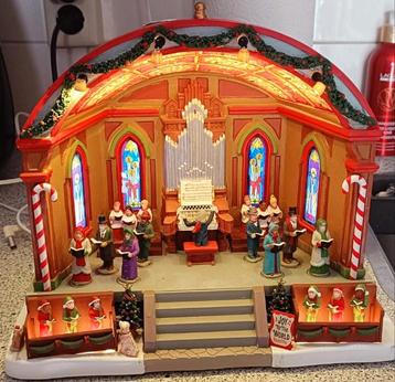 Lemax Christmas at the park kerk koor kerst kerstdorp  beschikbaar voor biedingen
