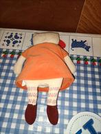 Difrax poes Mary Lou knuffel met oranje jurk 28 cm groot, Ophalen of Verzenden