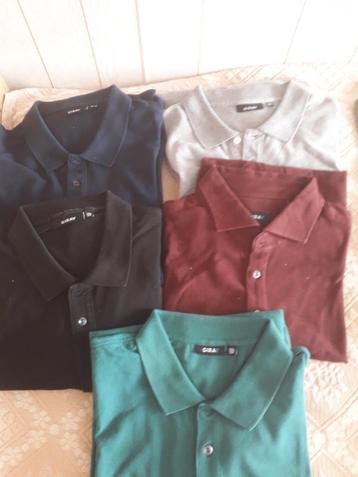 5 STUKS MOOIE GIRAV POLO SHIRTS KORTE MOUW XXL/SLF beschikbaar voor biedingen