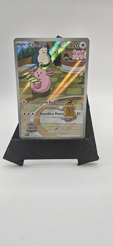 Chansey 187 Twilight Masquerade Pokemon Kaart collectie, Hobby en Vrije tijd, Verzamelkaartspellen | Pokémon, Nieuw, Losse kaart