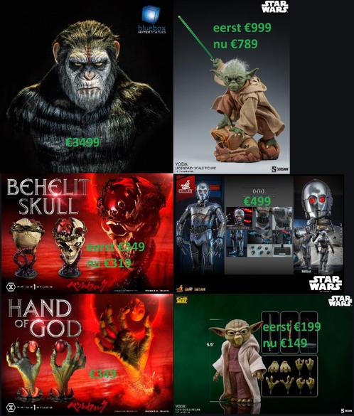 Diverse Hot Toys, InArt, Sideshow, Prime 1, Verzamelen, Film en Tv, Zo goed als nieuw, Film, Beeldje, Replica of Model, Ophalen