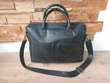 Burkely vintage laptoptas Antique 17 inch ZGAN! zwart beschikbaar voor biedingen