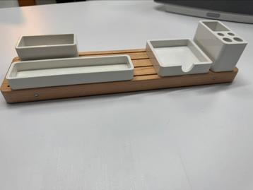 Design pennenbak houten houder 4 witte bakjes (USA design beschikbaar voor biedingen