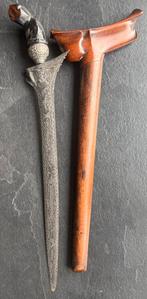 Antieke Palembang Kris Keris met een Bijzonder Mooi Pamor, Antiek en Kunst, Ophalen of Verzenden