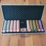 Zeer luxe pokerset met 500 fiches van 14,5 gram per stuk!, Hobby en Vrije tijd, Gezelschapsspellen | Kaartspellen, Ophalen of Verzenden
