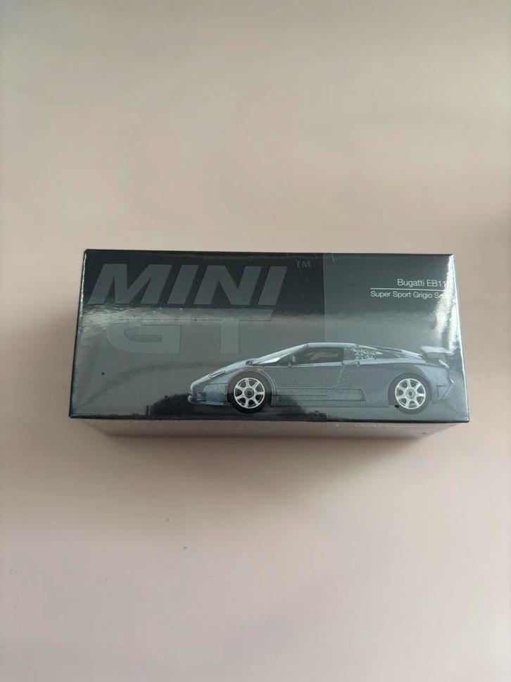 Mini GT Bugatti EB110, Hobby en Vrije tijd, Modelauto's | Overige schalen, Zo goed als nieuw, Auto, Ophalen of Verzenden
