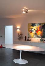 90 x 180 tot 244 x 137 tulipe tafels Eero Saarinen laminate, Huis en Inrichting, Ophalen of Verzenden, Zo goed als nieuw, 75 cm of meer