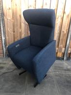 Prominent Sorisso stof blauw sta op relax stoel fauteuil, Stof, Ophalen of Verzenden, Zo goed als nieuw, 50 tot 75 cm