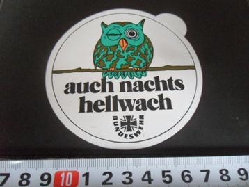 sticker Leger Duitsland Bundeswehr Auch nachts hellwach 131* beschikbaar voor biedingen