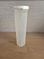 Tupperware ruimtespaarder spaghetti met wit deksel, Huis en Inrichting, Keuken | Tupperware, Ophalen of Verzenden, Zo goed als nieuw
