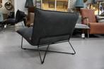 Luxe fauteuil EARL Jess Design metaal leer (Aurula Black), Huis en Inrichting, Fauteuils, Ophalen, Zo goed als nieuw, Metaal, 75 tot 100 cm
