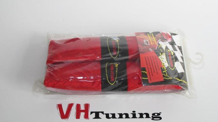 R. EVOLUTION 13556 gordelhoezen rood/zwart 2 stuks, Auto diversen, Tuning en Styling, Ophalen of Verzenden