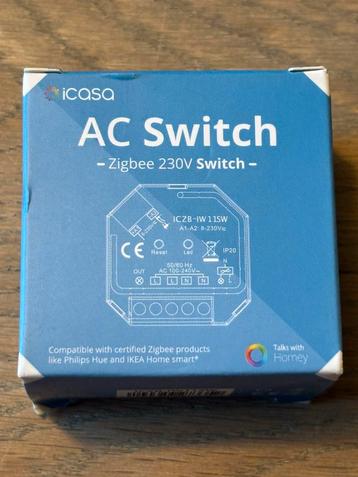 Icasa Zigbee AC Schakelaar, Werkt met Hue - Nieuw in Doos! beschikbaar voor biedingen