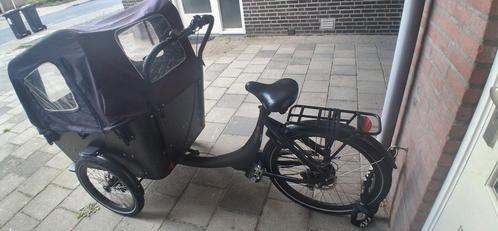Elektrische bakfiets, Fietsen en Brommers, Fietsen | Bakfietsen, Gebruikt, Overige merken, 4 kinderen of meer, Elektrisch, Huif